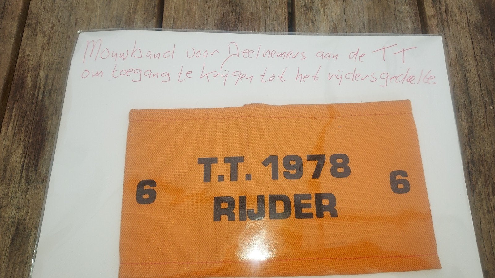 TT 1978 Rijdersband - Zeldzaam verzamelobject, Verzenden, Gebruikt