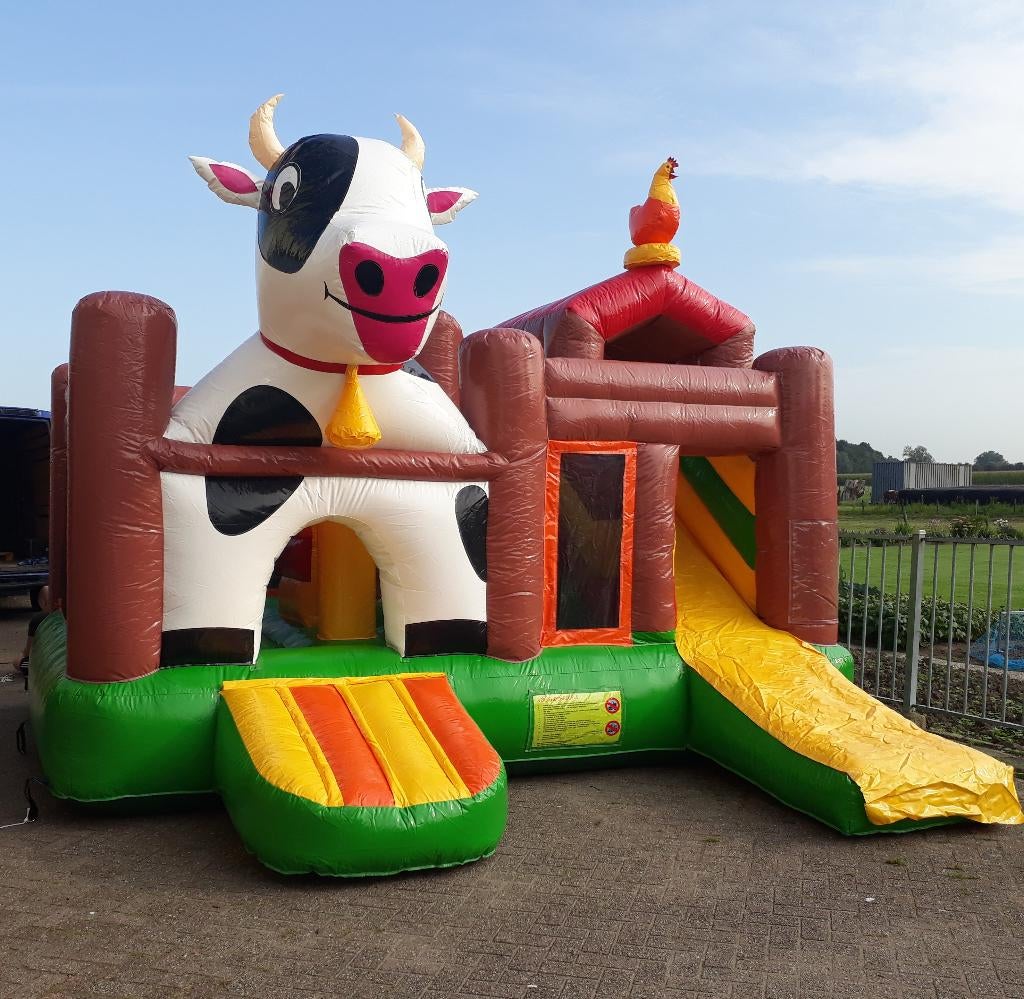 Springkussen Boerderij huren? Multiplay met obstakels!, Ophalen, Zo goed als nieuw, Overige