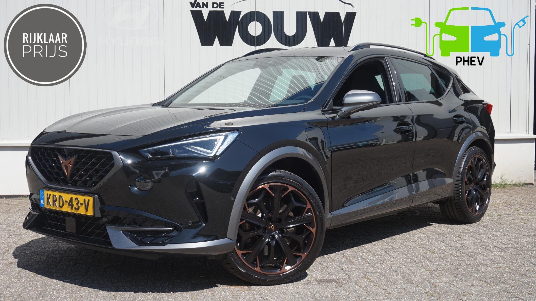 CUPRA Formentor 1.4 e-Hybrid VZ 245PK Rijklaarprijs SOH 95.4, Stof, Gebruikt, 4 cilinders, Zwart