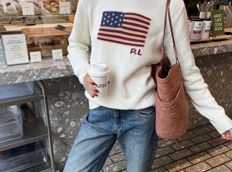 Polo Ralph Lauren USA Vlag Trui, Ophalen of Verzenden, Nieuw, Maat 38/40 (M), Wit