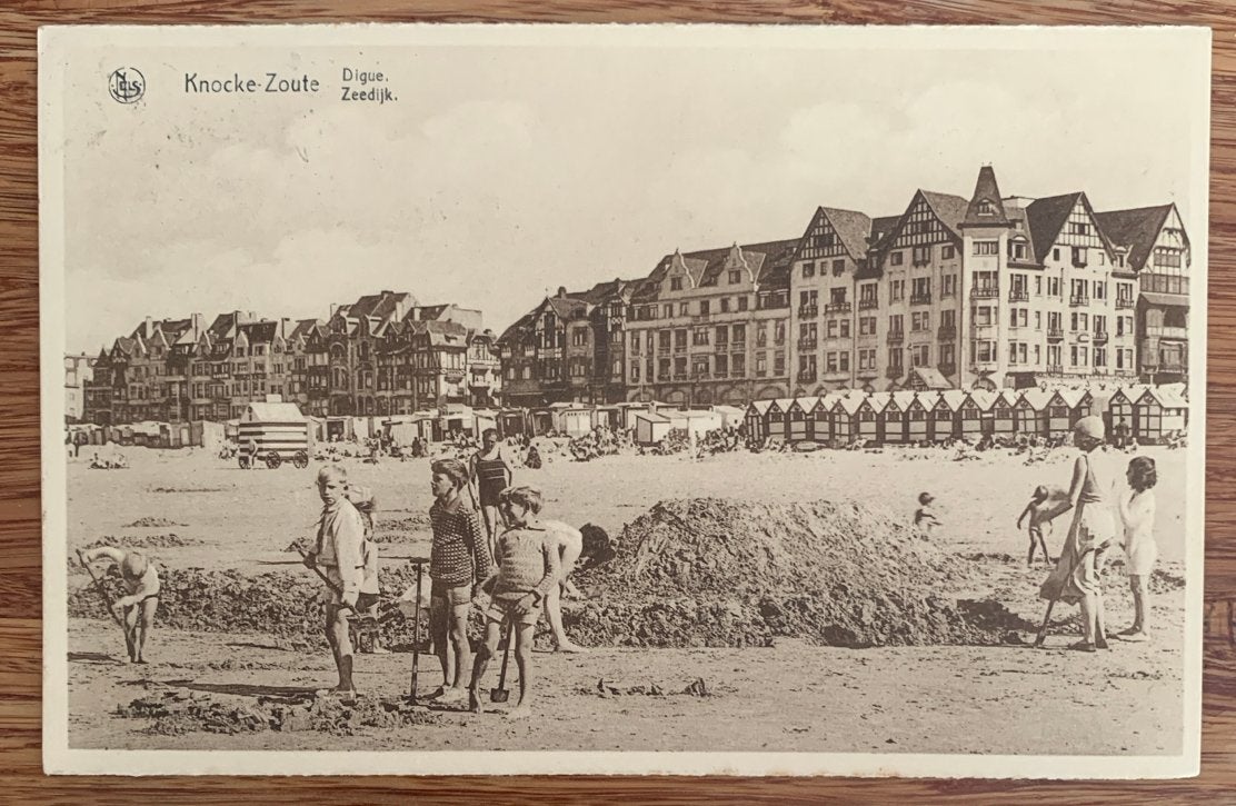 Oude Postkaart Knokke-Zoute Zeedijk - Voor 1920, Ophalen of Verzenden, Voor 1920, Gelopen, West-Vlaanderen
