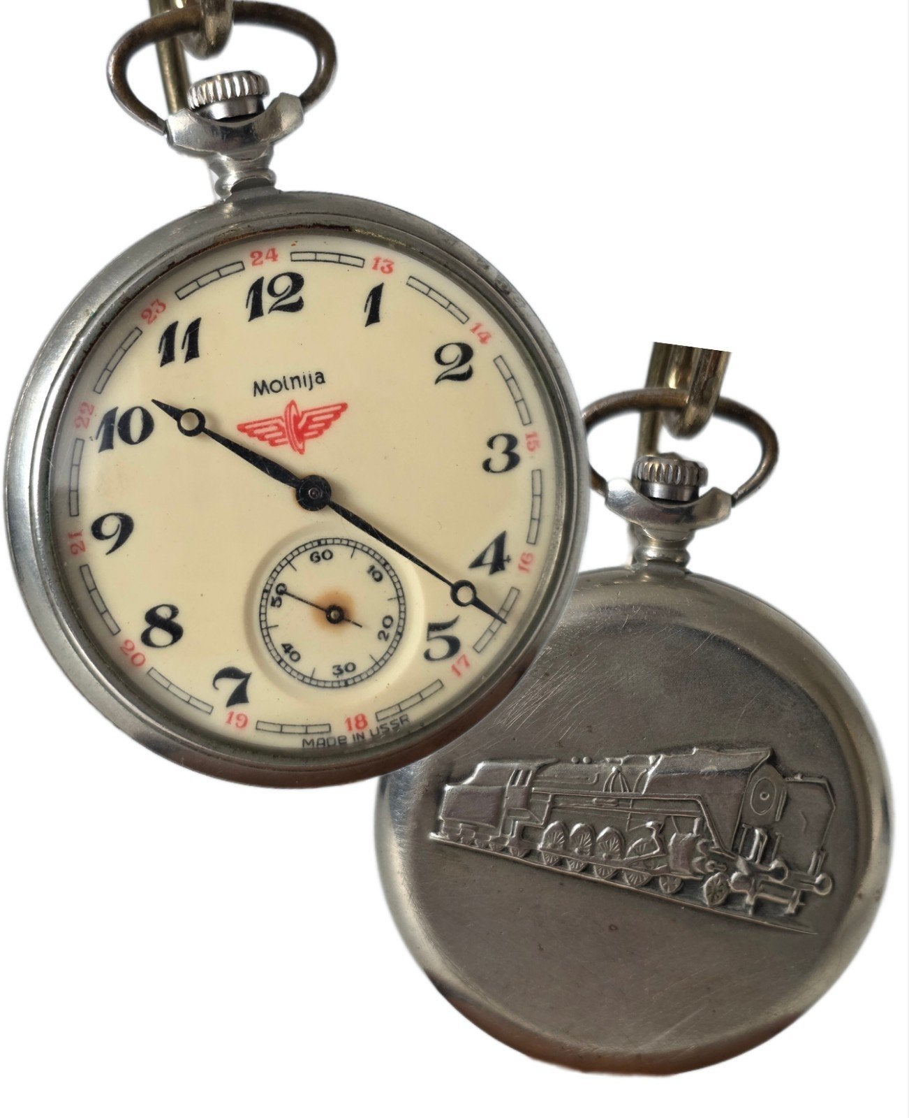 Molnija "Locomotive" zakhorloge, Sovjet Unie (USSR), Ophalen of Verzenden, Overige materialen, Overige merken