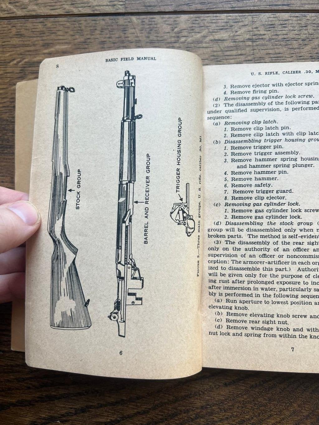 WO2 Amerikaans M1 Garand Rifle techisch voorschrift 1943, Amerika, Verzenden, Boek of Tijdschrift
