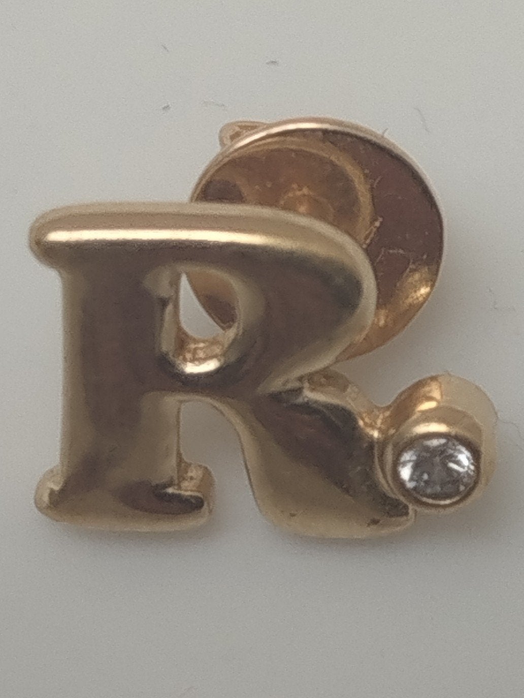 Oorring met Letter R, Ophalen of Verzenden, Goud