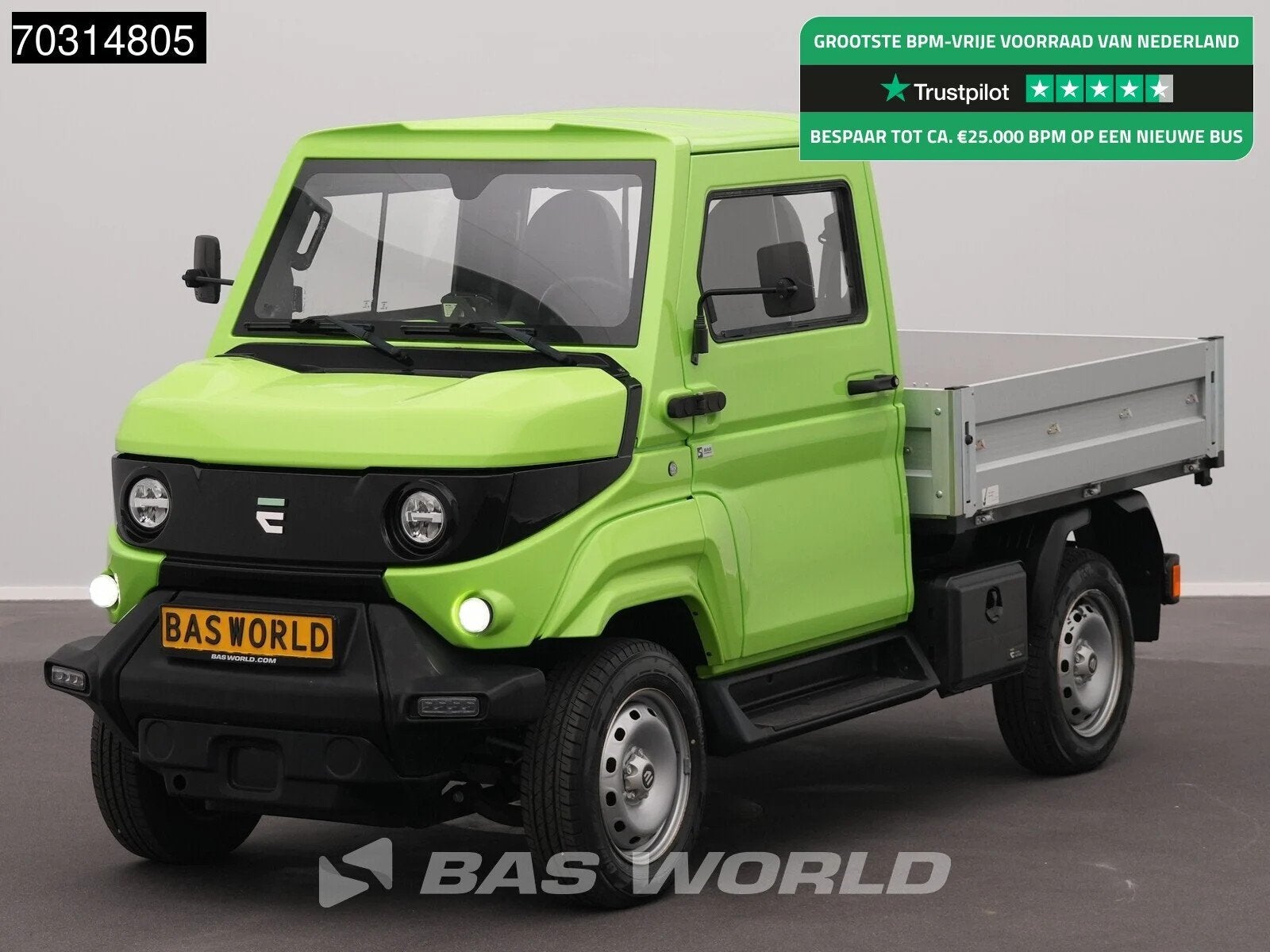 EVUM Motors aCar 4x4 100% Elektrisch 23kWh Open Laadbak Prit, Stof, 35 pk, 1000 kg, Te koop