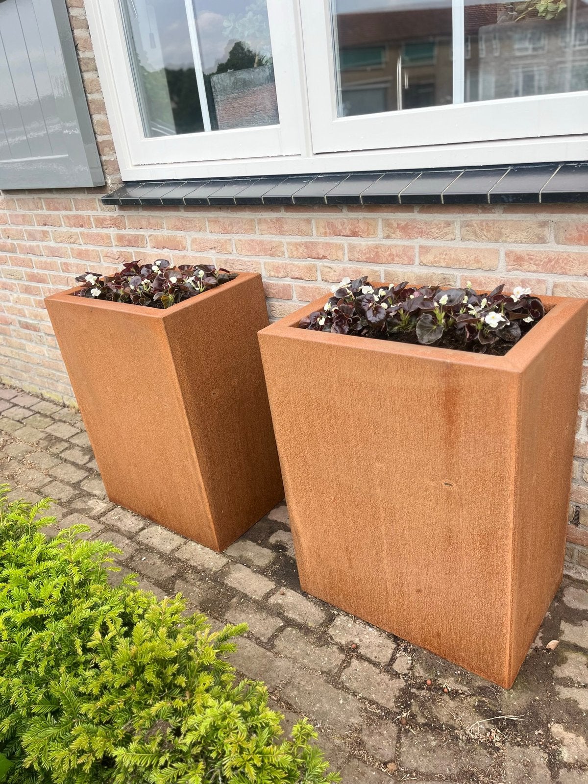 Cortenstalen plantenbak 80x60x40 cm, Ophalen, Nieuw, Balkon, Metaal