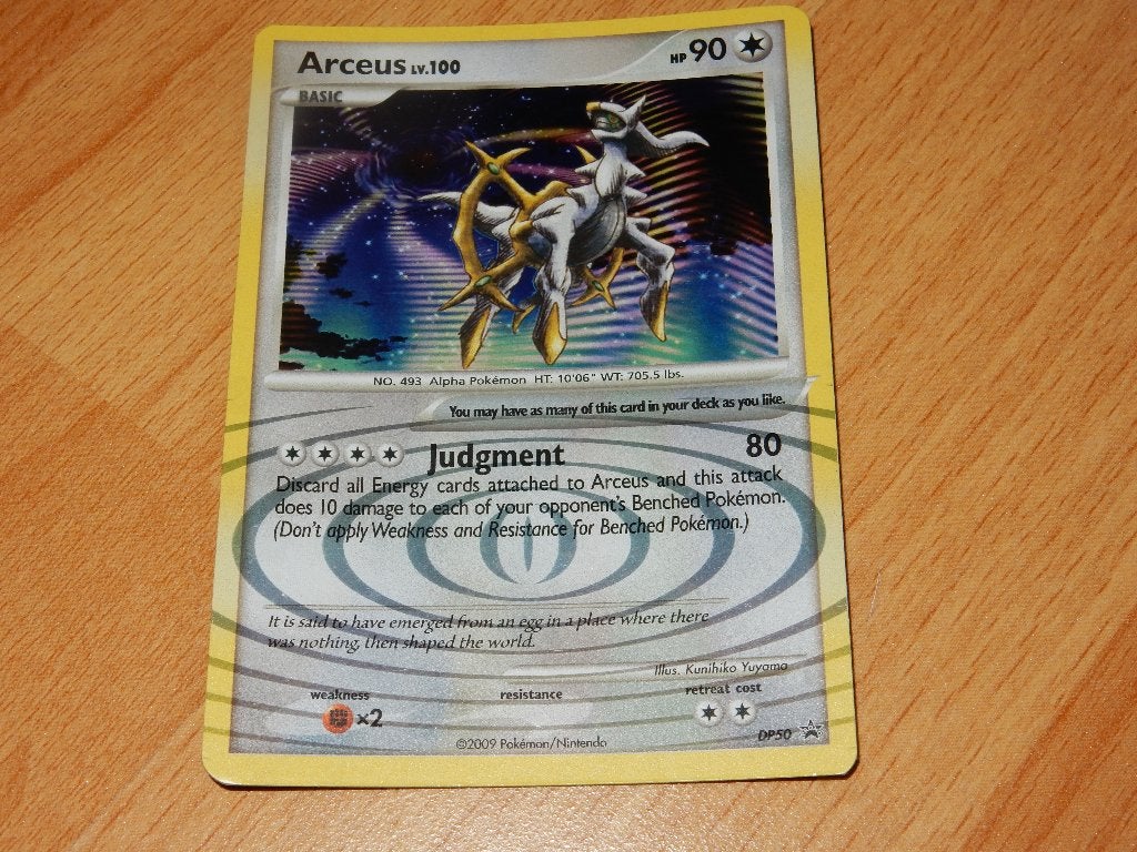 Arceus Holo Promo kaart - DP50, te koop, Ophalen of Verzenden, Zo goed als nieuw, Losse kaart
