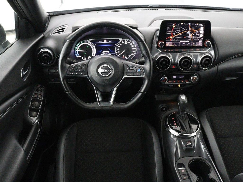 Nissan Juke 1.6 Hybrid Tekna | 360 Camera | Adaptive cruise, Auto's, Nissan, 1300 kg, Leder en Stof, Bedrijf, Hybride Elektrisch/Benzine