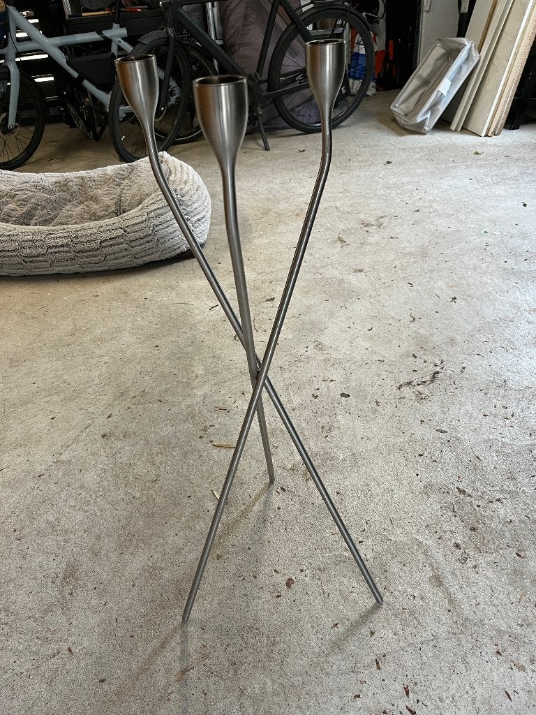 Staande kandelaar, Huis en Inrichting, Woonaccessoires | Kandelaars en Kaarsen, Ophalen, 88 cm, Zo goed als nieuw, Metaal