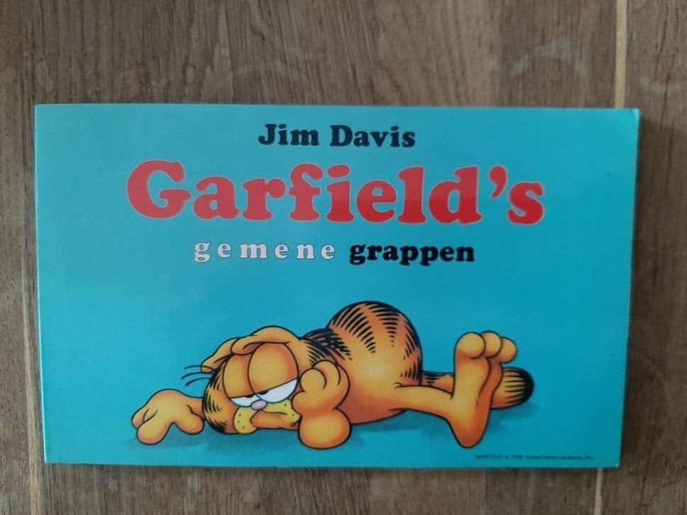Garfield's Gemene Grappen - Jim Davis., Eén stripboek, Ophalen of Verzenden, Gelezen, Jim Davis