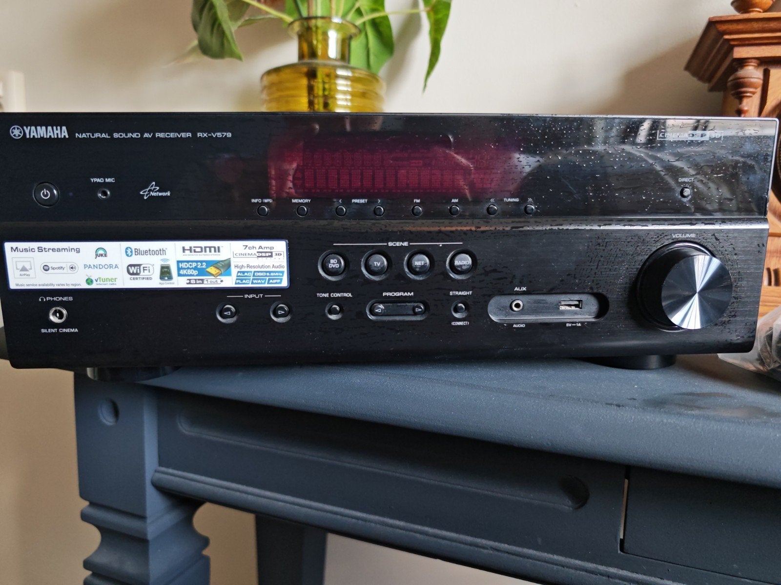 Yamaha rx v579, Audio, Tv en Foto, Versterkers en Receivers, Zo goed als nieuw, 7.1, 120 watt of meer, Yamaha, Ophalen