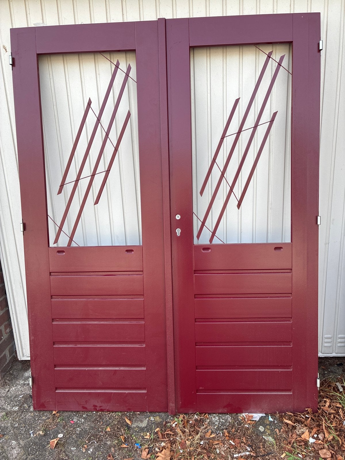 Stolpdeuren HR++ Glas, Ophalen, Gebruikt, 200 tot 215 cm, Glas