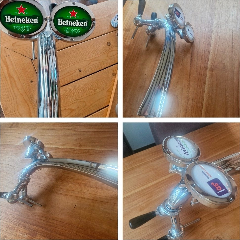 Tapkraan biertap zuil 2 zuilen cafe kroeg, Ophalen of Verzenden, Zo goed als nieuw, Overige merken