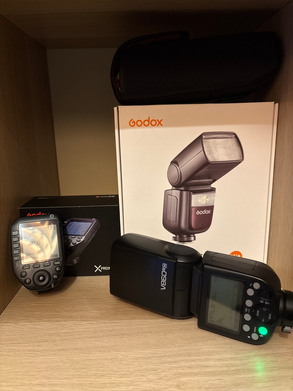 Godox V860III N & X Pro II N, Audio, Tv en Foto, Nikon, Externe flitser, Ophalen of Verzenden, Zo goed als nieuw