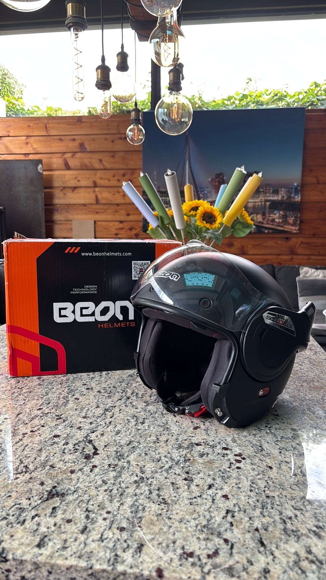 Beon Stratos helm, Ophalen of Verzenden, Zo goed als nieuw, Extra large of groter