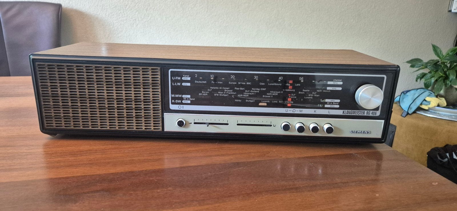 Siemens Klangmeister RG 406 Vintage Radio, Audio, Tv en Foto, Ophalen of Verzenden, Gebruikt, Radio