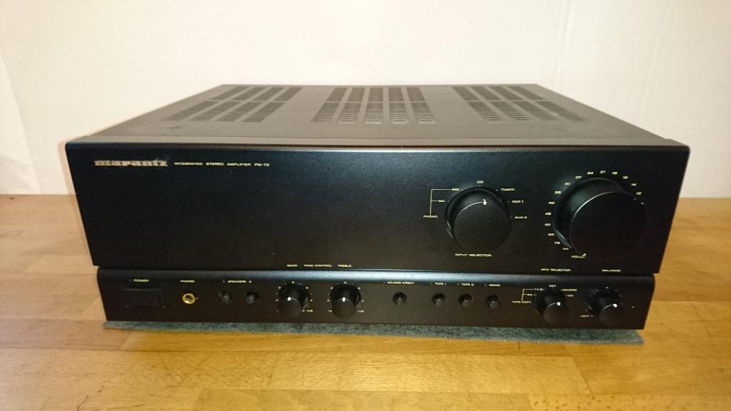 Marantz pm-72 versterker, zwarte kleur, werkend??, Gebruikt, 120 watt of meer, Stereo, Ophalen