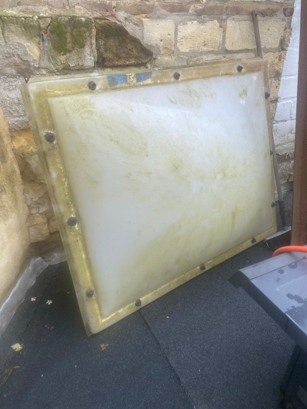 2-laags lichtkoepel met opstand 1x 1,35- Gratis af te hal, Gebruikt, 80 tot 120 cm, Ophalen of Verzenden, Dubbelglas