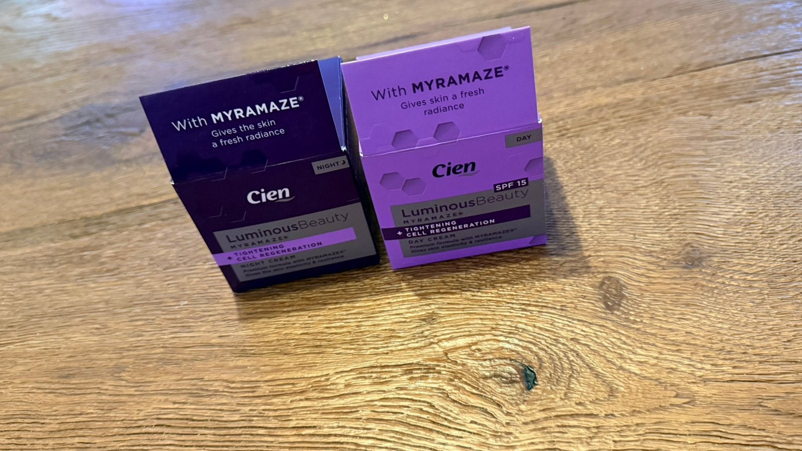 Cien Myramaze Dag- & Nachtcrème Set | Nieuw | Meerdere sets, Ophalen of Verzenden, Nieuw, Gehele gezicht
