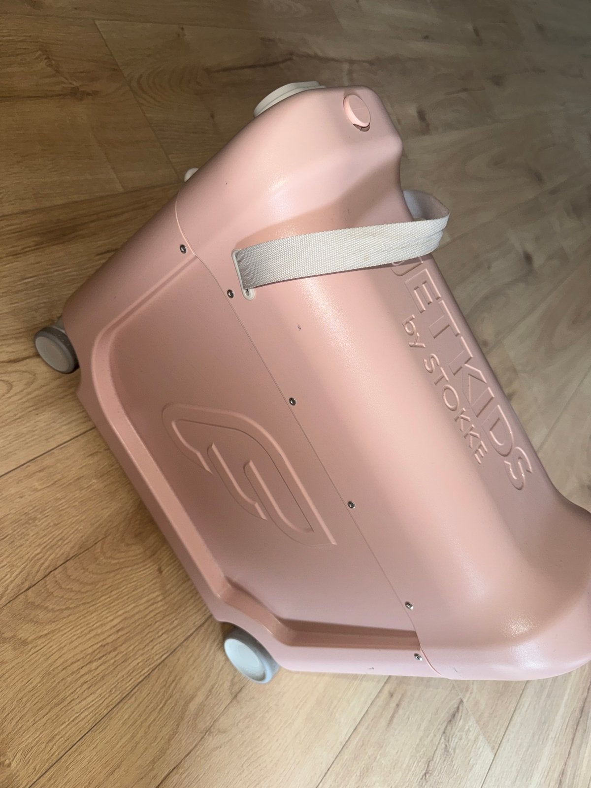Stokke Jetkids BedBox Koffer Roze, Ophalen, Gebruikt