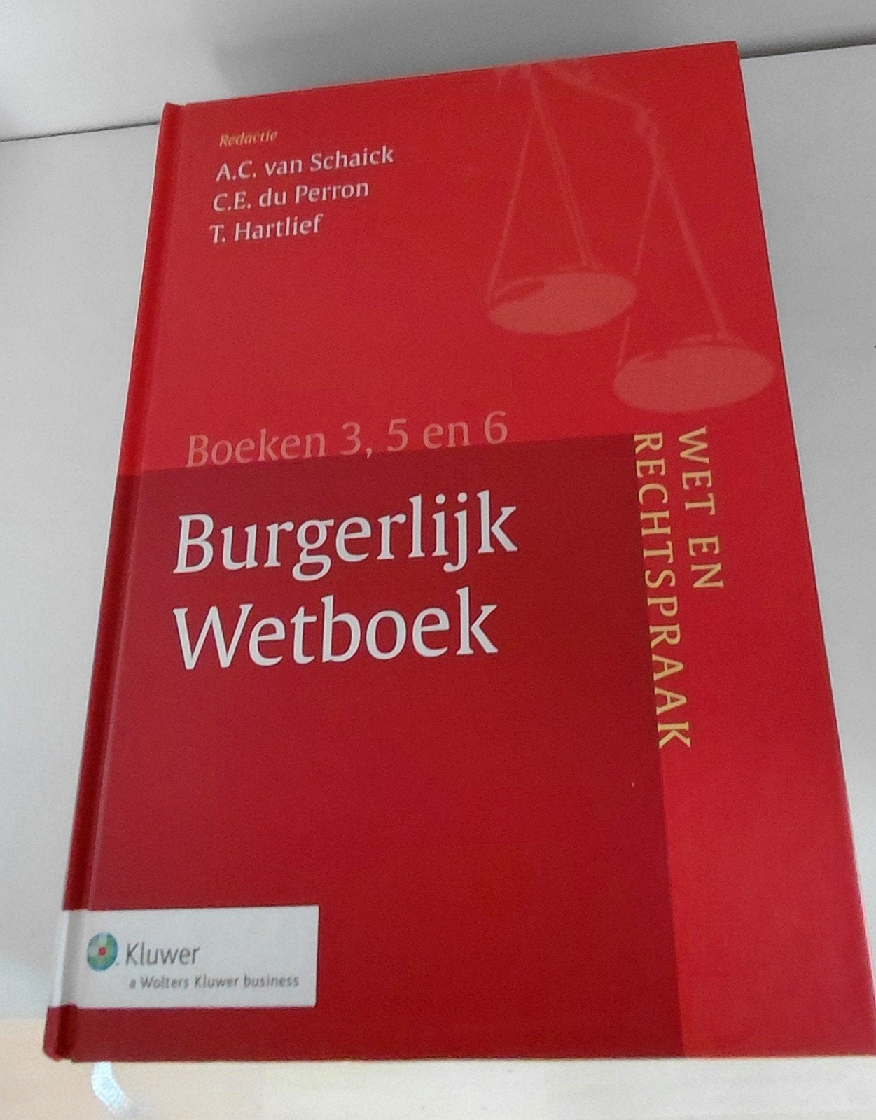 Burgerlijk Wetboek Boeken 3, 5 en 6 - Wet en Rechtspraak, Ophalen, A.C. van Schaick, C.E. du Perron, T. Hartlief, HBO, Zo goed als nieuw