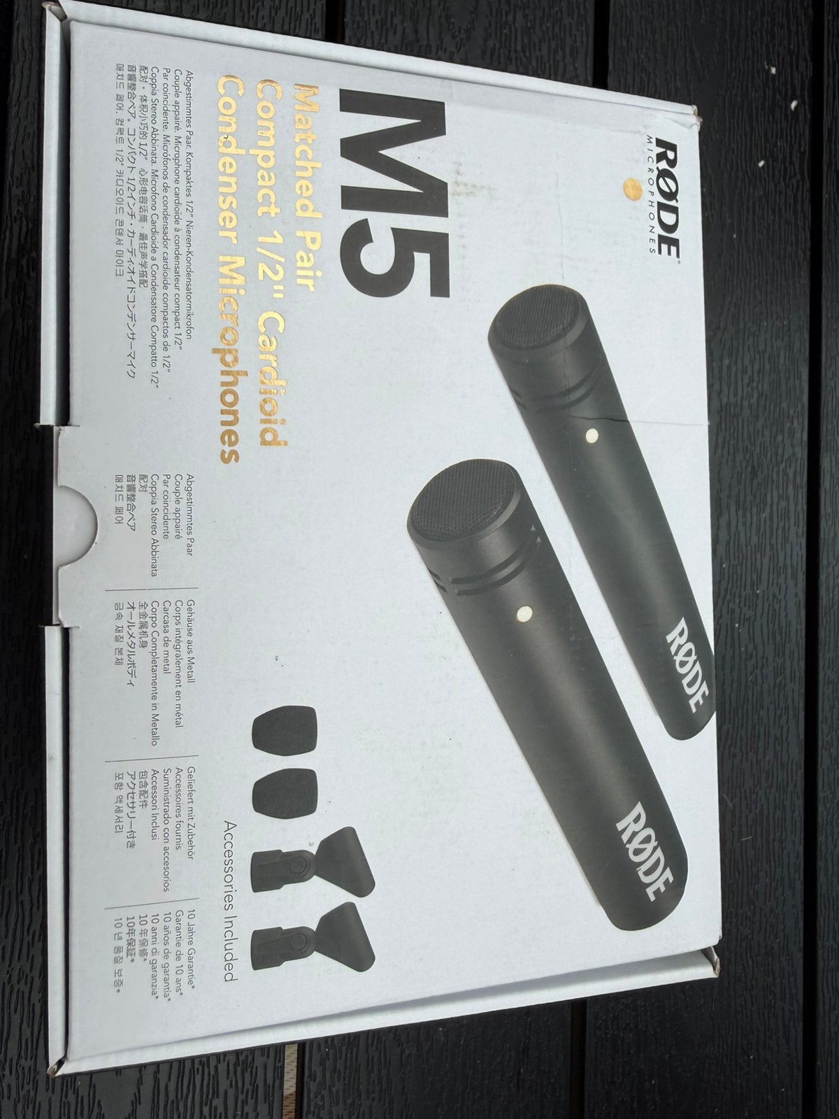 RØDE M5 condensator microfoon matched pair, Ophalen of Verzenden, Zo goed als nieuw, Studiomicrofoon