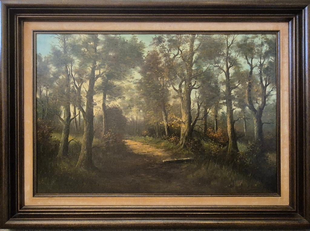Boslandschap van Cees Verbeek, Antiek en Kunst, Ophalen