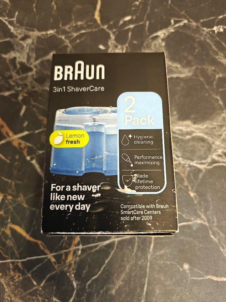 2 pack - Braun 3 in 1 reinigingsvloeistof, Ophalen of Verzenden, Nieuw, Scheren en Epileren