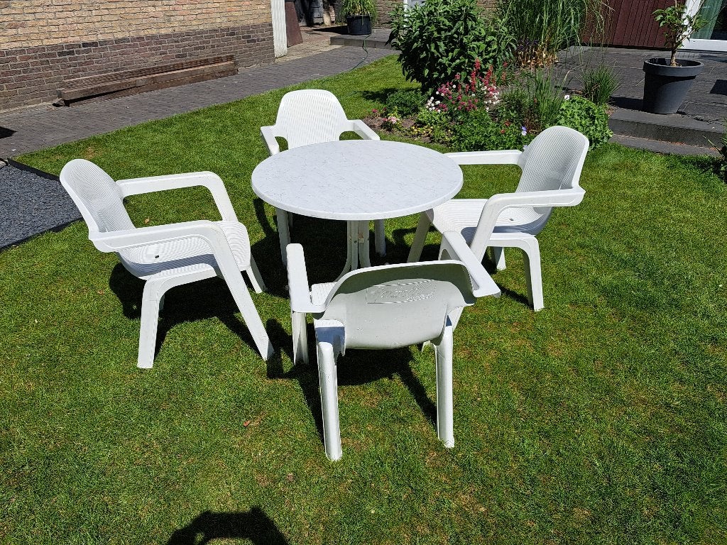 Tuinset, Hartman, Tuin en Terras, Tuinsets en Loungesets, Ophalen, 4 zitplaatsen, Kunststof, Gebruikt