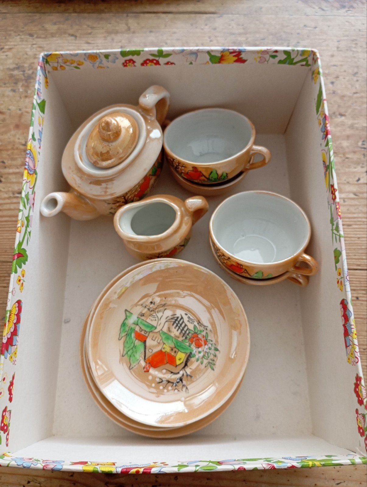 Vintage Kinderservies NL, Antiek en Kunst, Antiek | Servies compleet, Ophalen of Verzenden