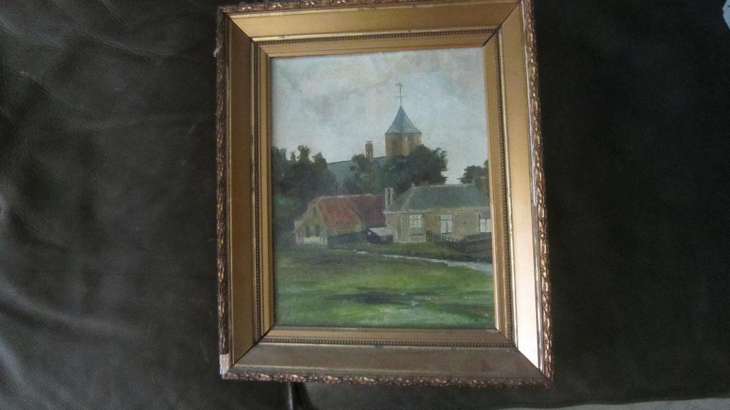 te koop schilderij dorpskerk  kethel, Ophalen