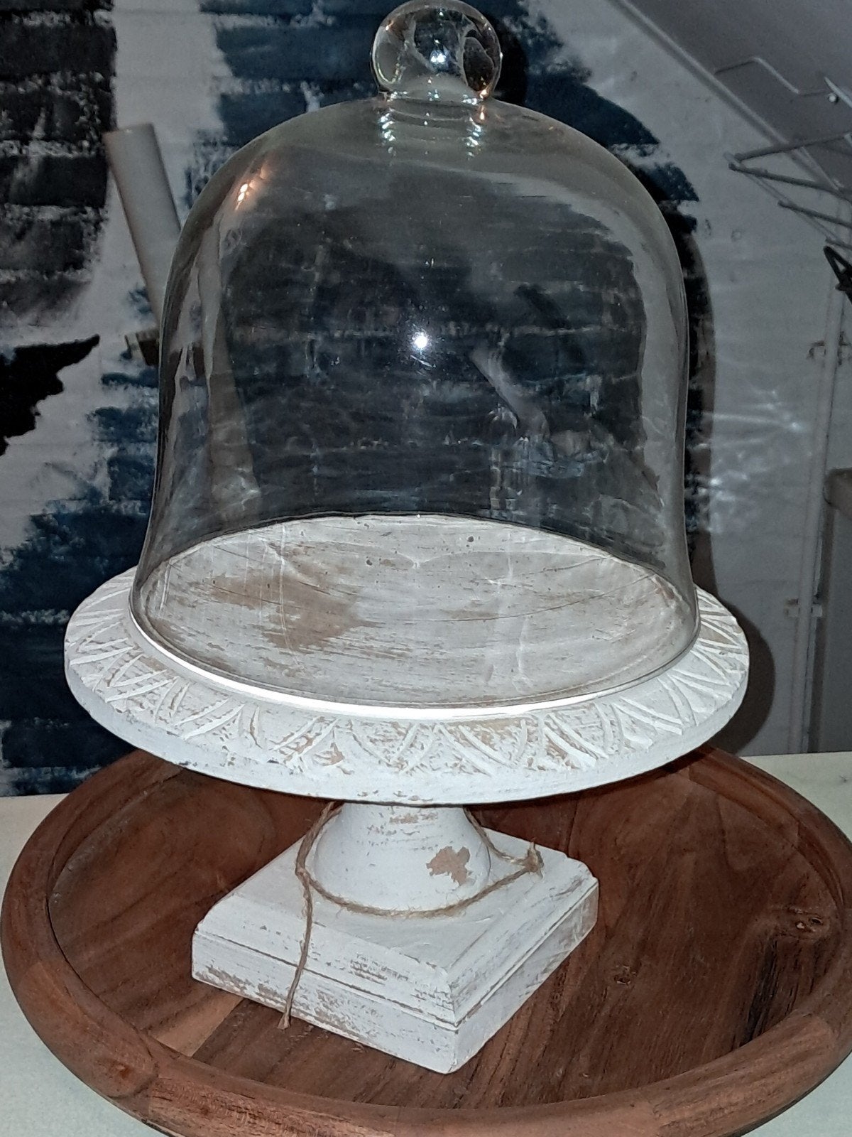 Brocante stolp op voet, Ophalen of Verzenden, Zo goed als nieuw