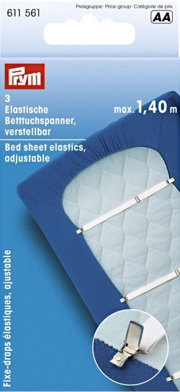 ACTIE: Prym universeel verstelbare lakenspanner, set 3 stuks, Ophalen of Verzenden, Nieuw, Overige typen
