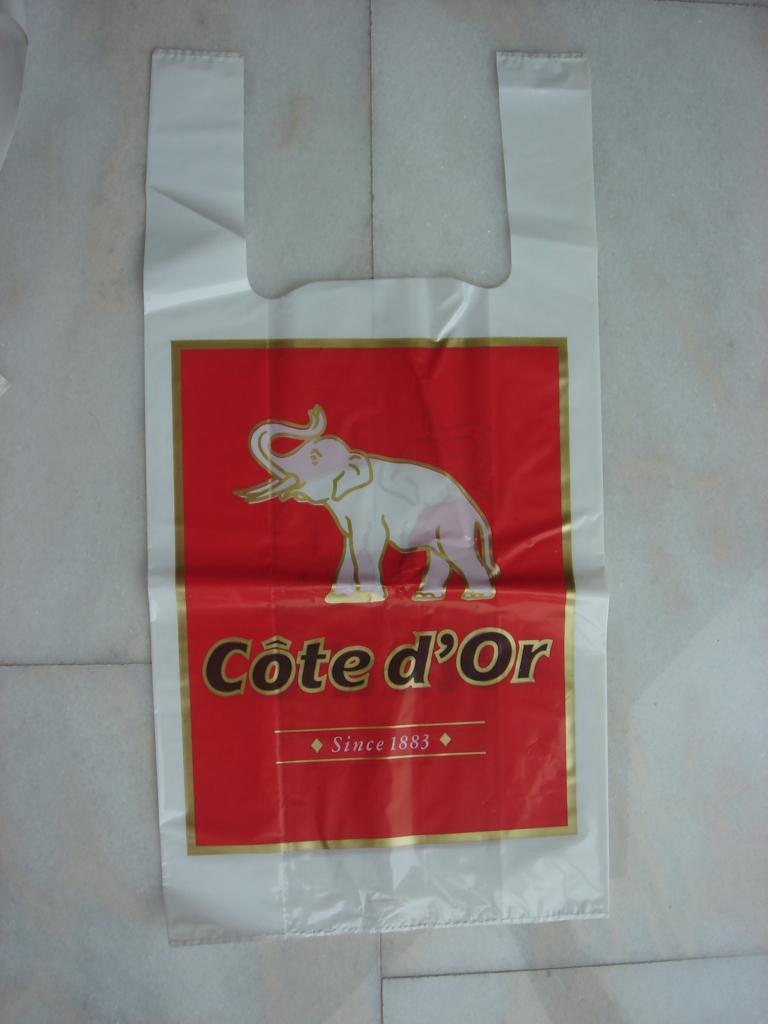 10 plastic Draagtasjes uitgegeven door Cote d’Or, Ophalen of Verzenden, Nieuw, Overige typen