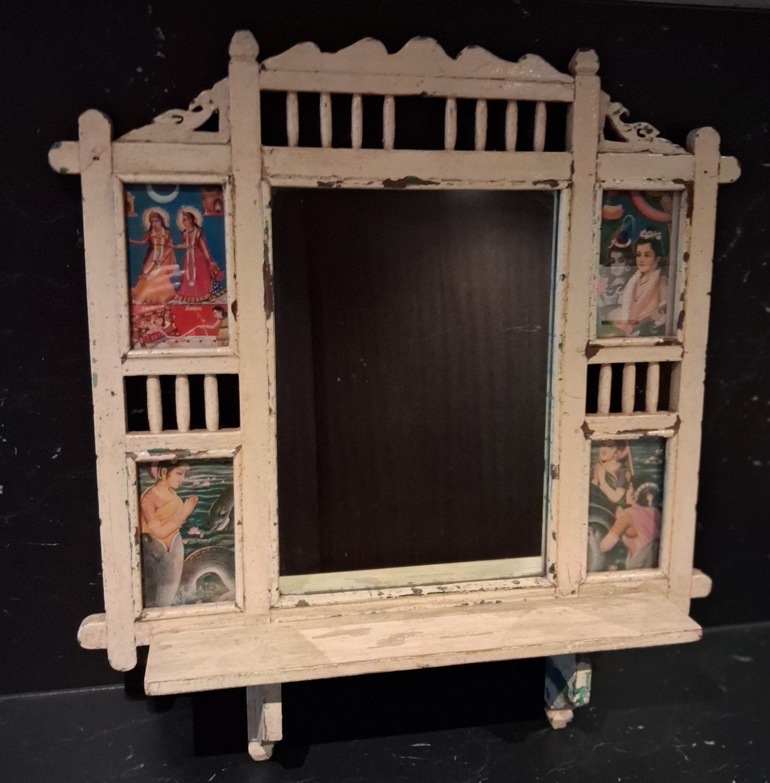 Brocante Oosterse spiegel wanddecoratie, Ophalen of Verzenden, Zo goed als nieuw