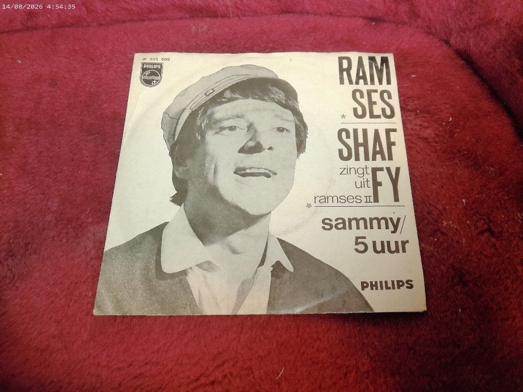 Ramses Shaffy - Sammy / 5 uur, Gebruikt, Fotohoes, 7 inch, Ophalen of Verzenden