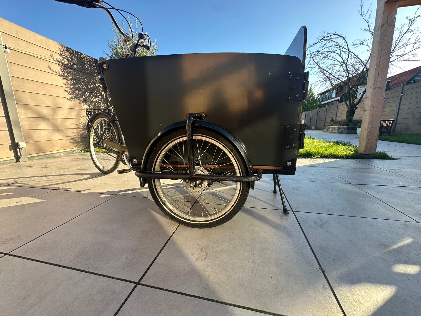 Bakfiets Babboe, Fietsen en Brommers, Huif, Ophalen of Verzenden, Trommelrem, 1 kind