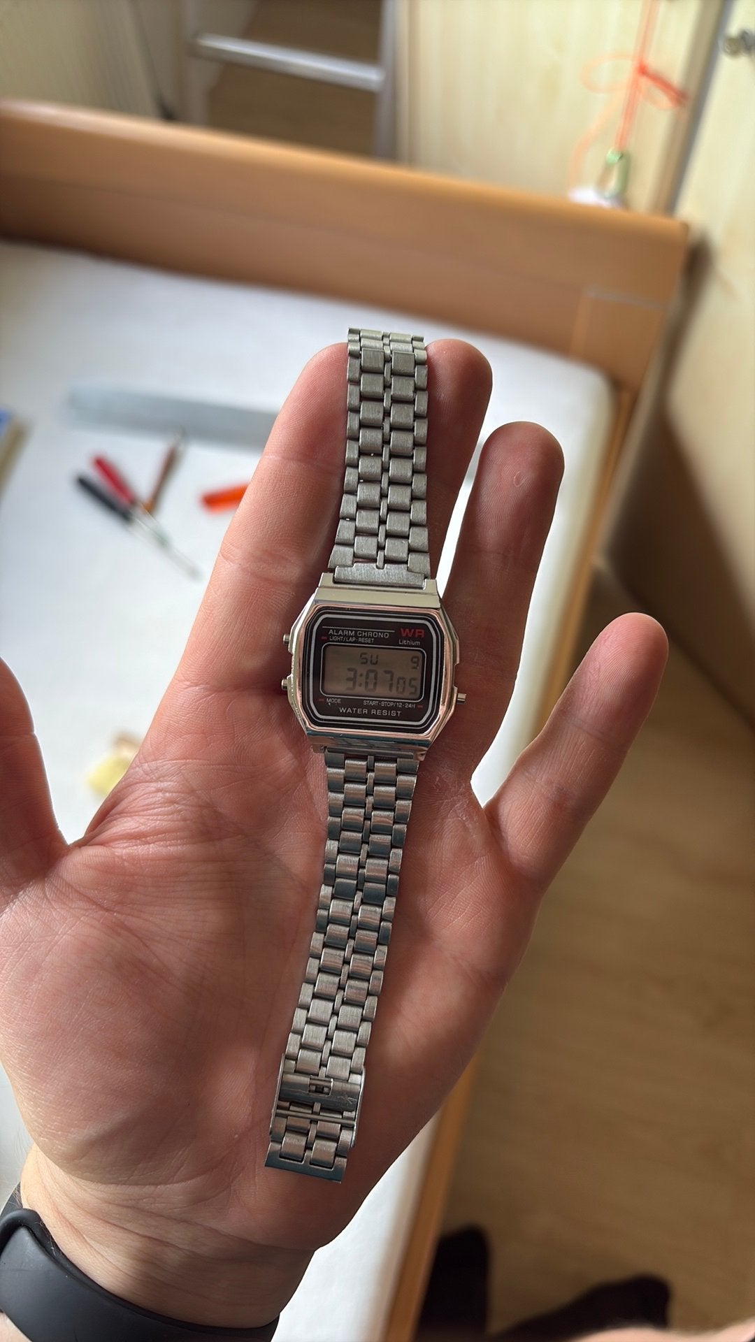 Nieuw digitaal horloge, Sieraden, Tassen en Uiterlijk, Horloges | Heren, Overige merken, Staal, Staal, Polshorloge