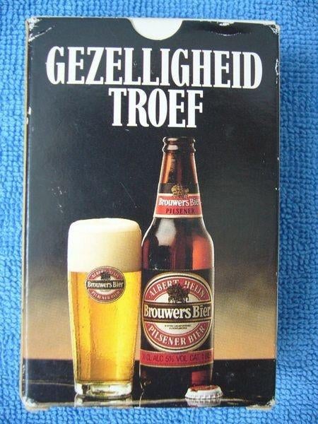 Brouwers Bier speelkaarten uit de jaren 70 nog nieuw, Ophalen of Verzenden, Nieuw, Speelkaart(en)