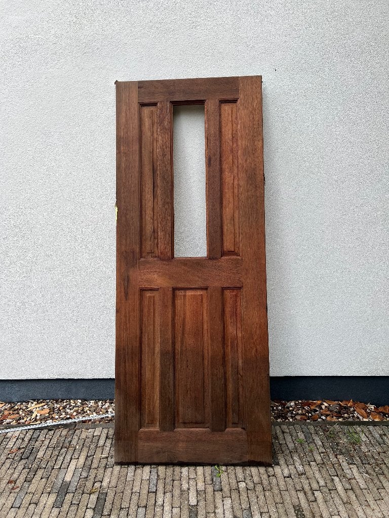 Nieuwe meranti buitendeur, Ophalen, Nieuw, Buitendeur, 200 tot 215 cm