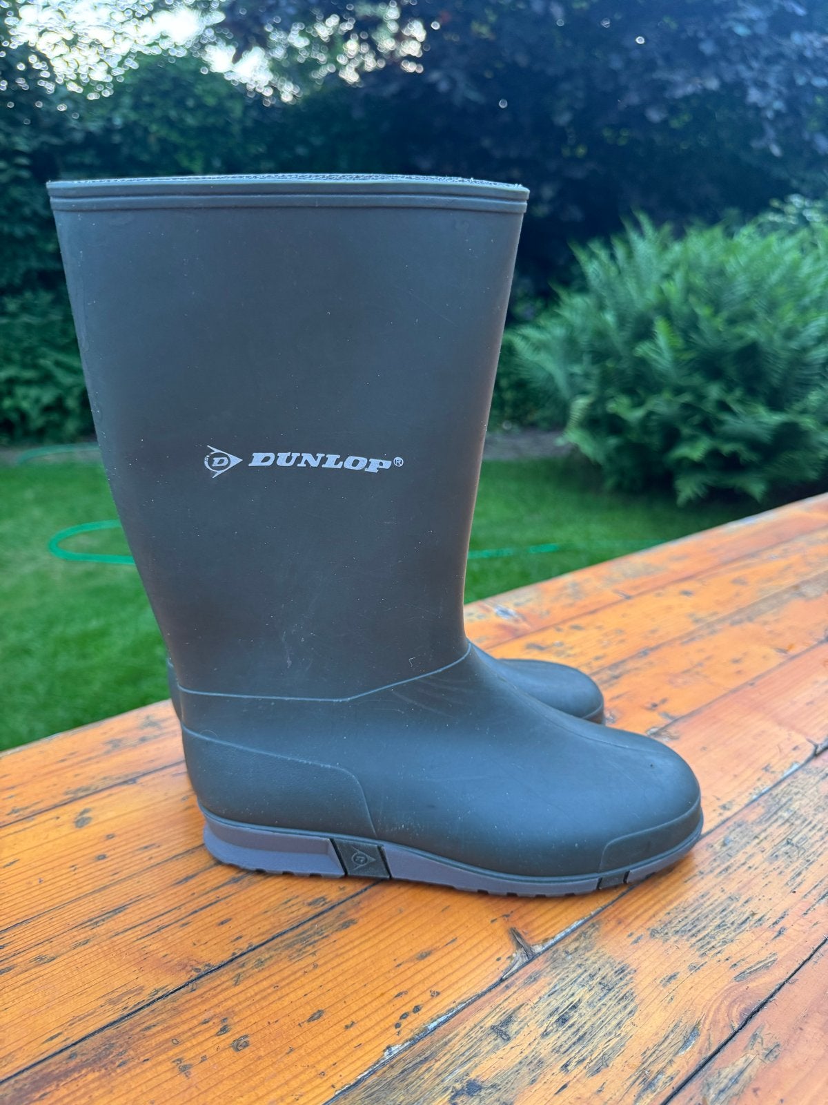 Dunlop regenlaarzen, maat 34 ,groen, Gebruikt, Jongen of Meisje, Ophalen of Verzenden, Laarzen