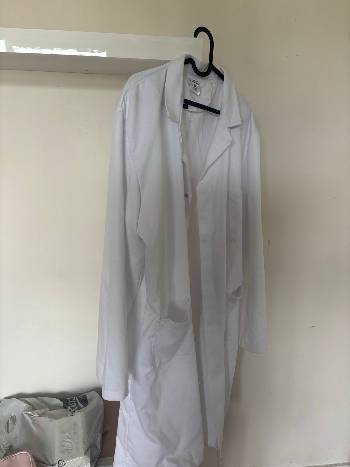 Witte Labjas Maat L - Amper Gebruikt, Kleding | Heren, Overige Herenkleding, Zo goed als nieuw, Ophalen