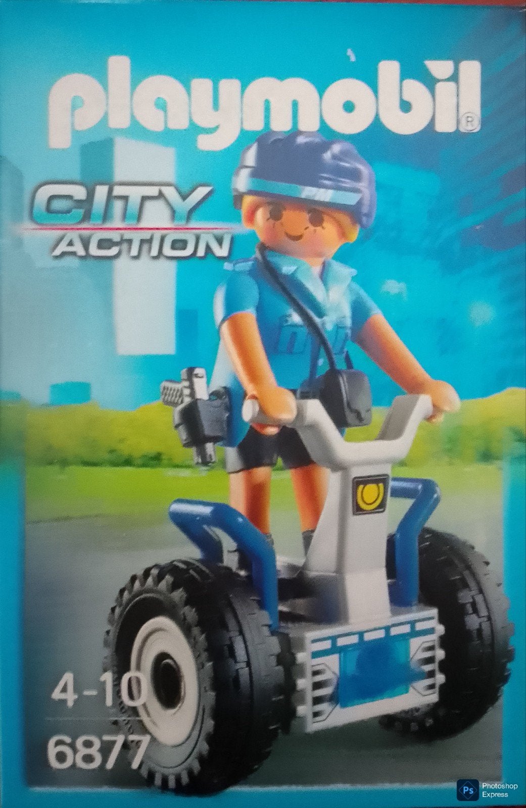 City Action Politieagente Met Balans Racer 6877, Kinderen en Baby's, Speelgoed | Playmobil, Ophalen of Verzenden, Gebruikt, Complete set