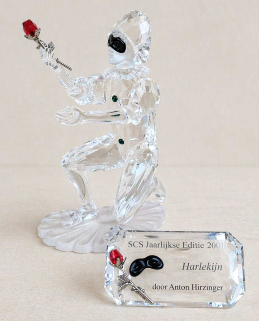 Swarovski Masquerade Harlequin  doos, certificaat, naamplaat, Verzamelen, Swarovski, Ophalen of Verzenden, Zo goed als nieuw, Figuurtje