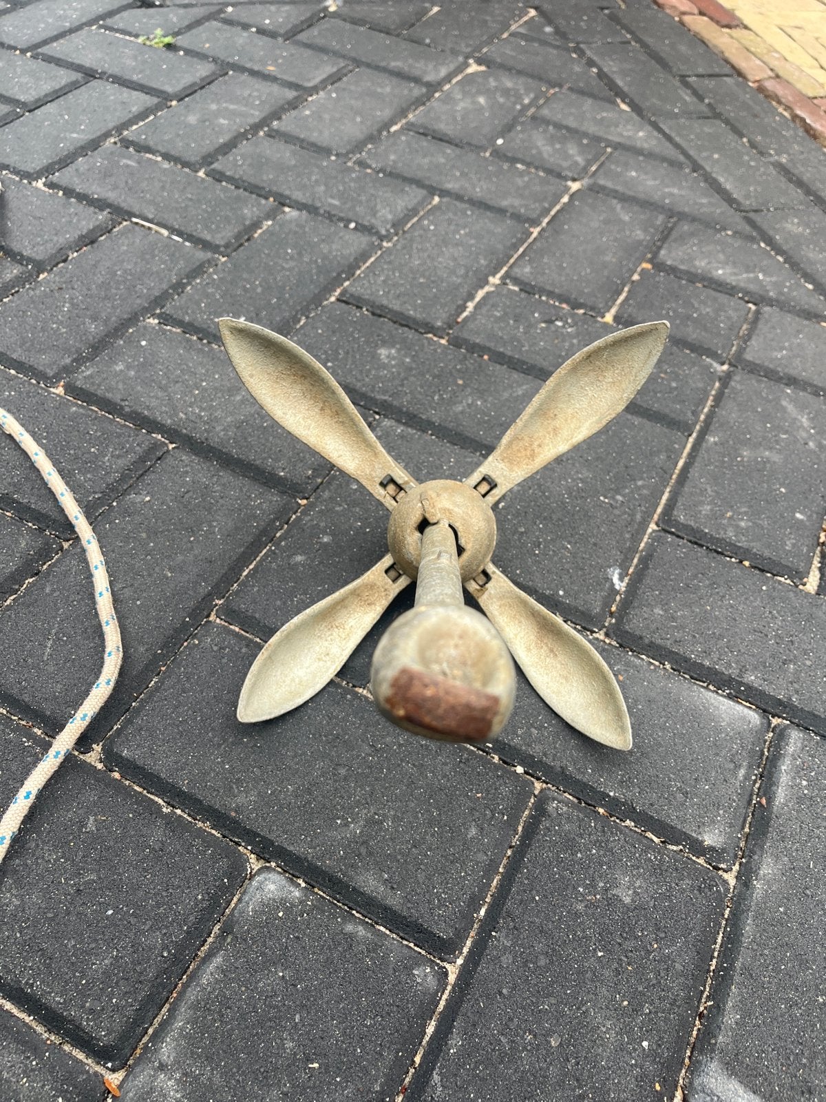 Opvouwbaar anker 2.5KG met lijn paraplu-anker, Ophalen of Verzenden, Gebruikt, Overige typen