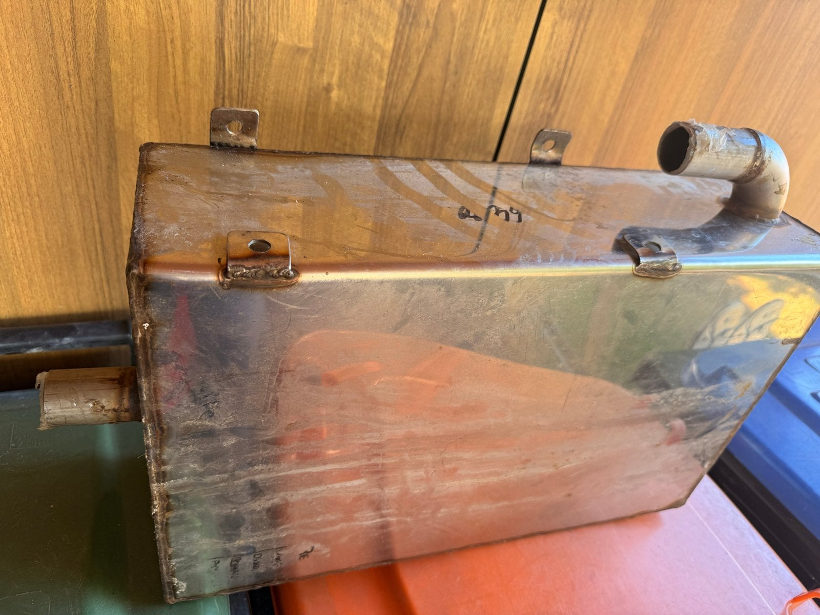 RVS vuilwatertank, +/- 20 liter, Ophalen, Gebruikt, Kombuis en Sanitair