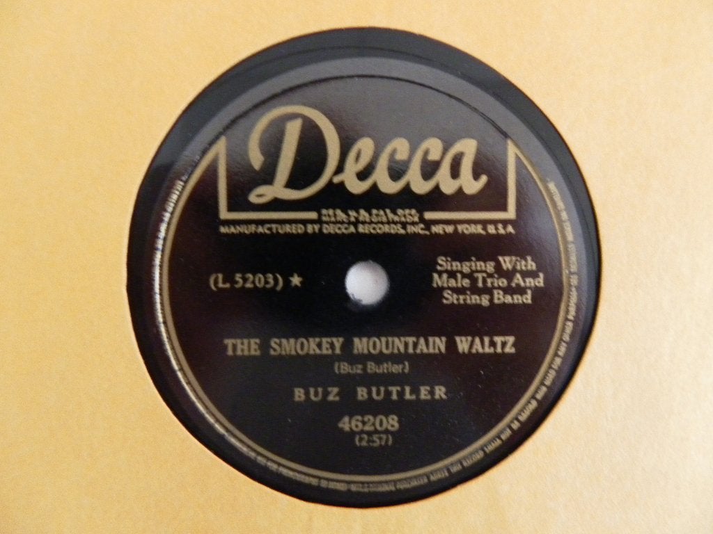 78 Toerenplaat Buz Butler - It Only Cost Three Cents, Gebruikt, 10 inch, Ophalen of Verzenden, Americana