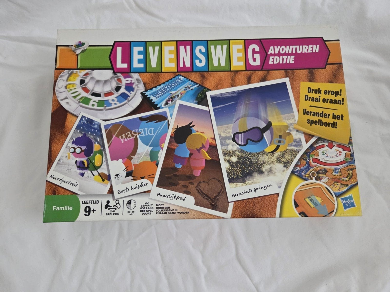 Levensweg Avonturen Editie Bordspel, Vijf spelers of meer, Ophalen, Gebruikt, MB Spellen
