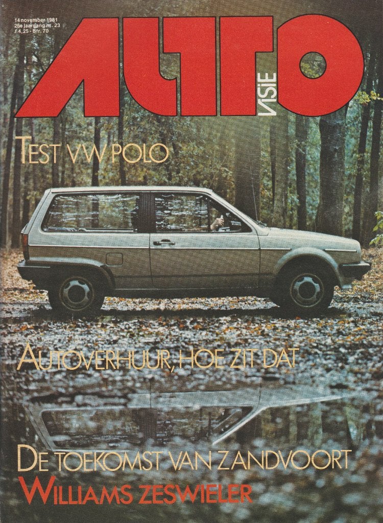 Volkswagen Polo 2 ( Typ 86C - MK2 ) test in Autovisie 1981, Boeken, Auto's | Folders en Tijdschriften, Gelezen, Volkswagen, Ophalen of Verzenden