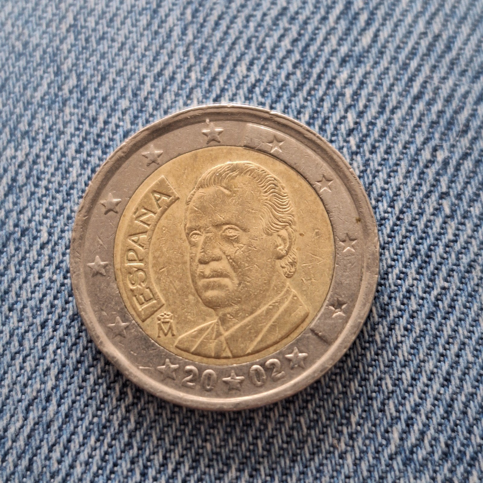 Spaanse munt van 2 euro uit 2002., Ophalen of Verzenden, Spanje, 2 euro